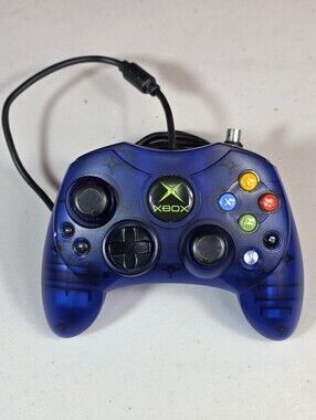 Microsoft Xbox Blue S Type Controller With Breakaway Cable OEM Official